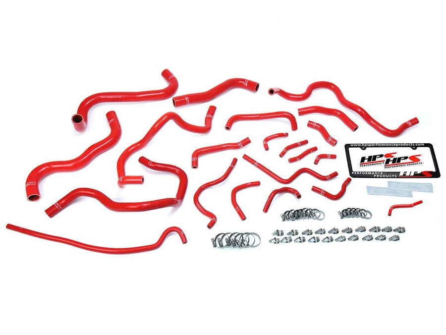 Red HPS 57-1608-RED Silicone Radiator and Heater Hose Kit Coolant, 1 Pack
