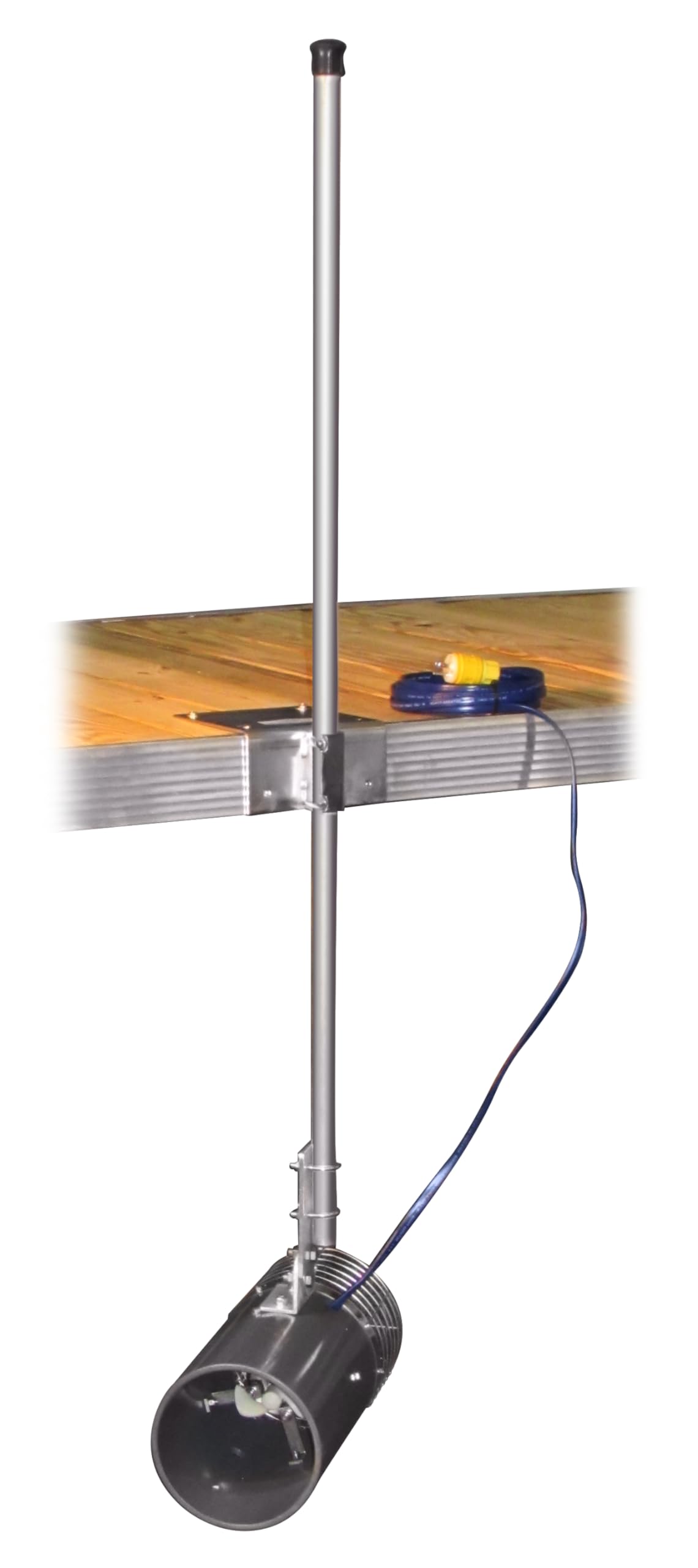 Aquasweep Scott Aerator Dock Mount 1/2 HP,115 Volt | Pond Muck Mover | Made in USA