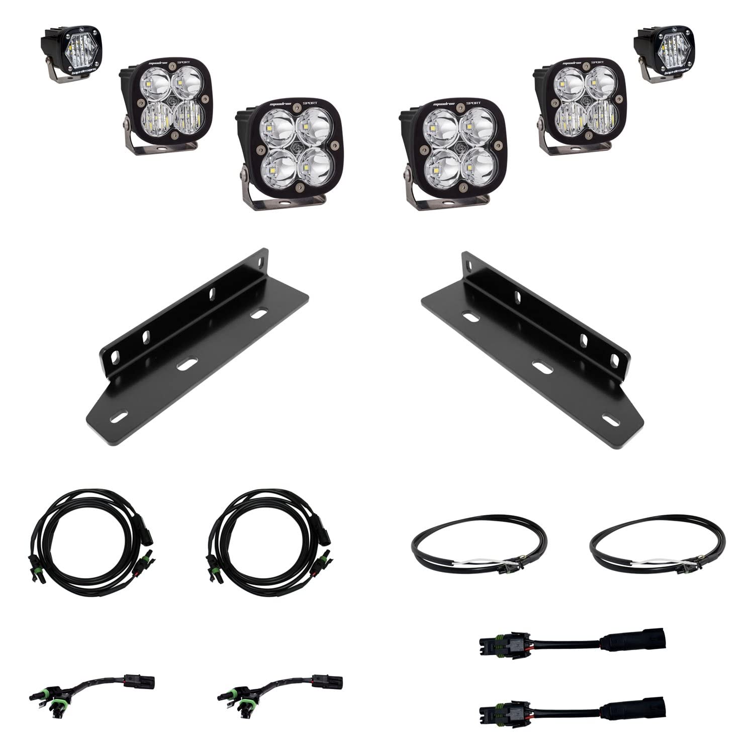 Squadron Sport/S1 BAJA DESIGN Fog Pocket Kit - (Multi-Pattern; Clear)
