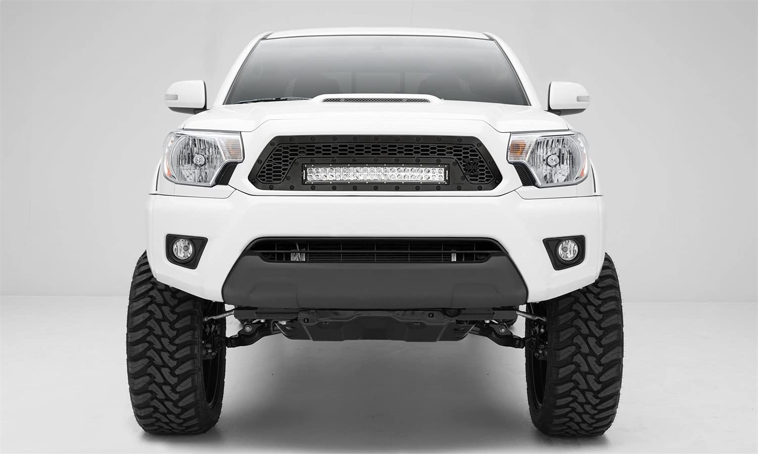 Stealth Laser Torch Grille, 2012-2015 Tacoma Black, 1 Pc, Insert, Black Studs with (1) 20" LED - PN #7319381-BR