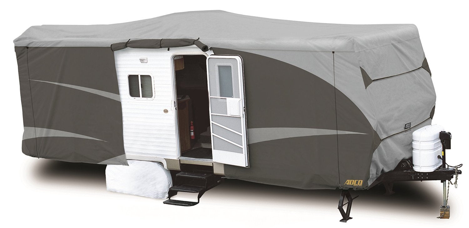 Designer Series ADCO SFS Aqua Shed Travel Trailer RV Cover - 28'7 Inch - 31'6 Inch, Gray