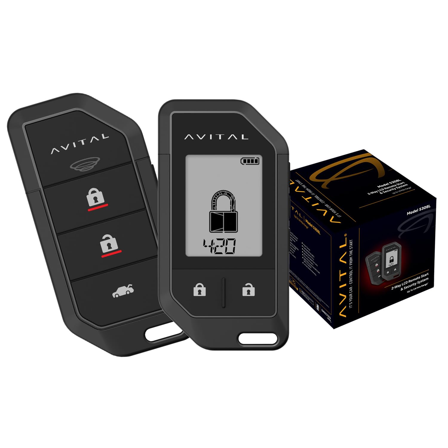 5308L Avital Automotive 2-Way Remote Start Security System with 2 Remotes