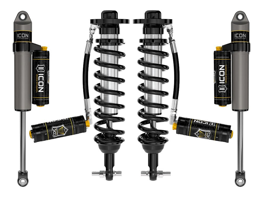 ICON, Stage 4 Suspension System, 0-2.75" Lift, Billet UCA, Compatible with 21-23 Ford F150 4WD, K93114