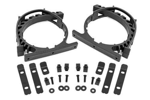 Rubber Molle Panel Rough Country Adjustable Clamp Kit 2-1/2" to 9-1/2" - 50 lb Capacity, Adapts to Any Shape, 2-Pack