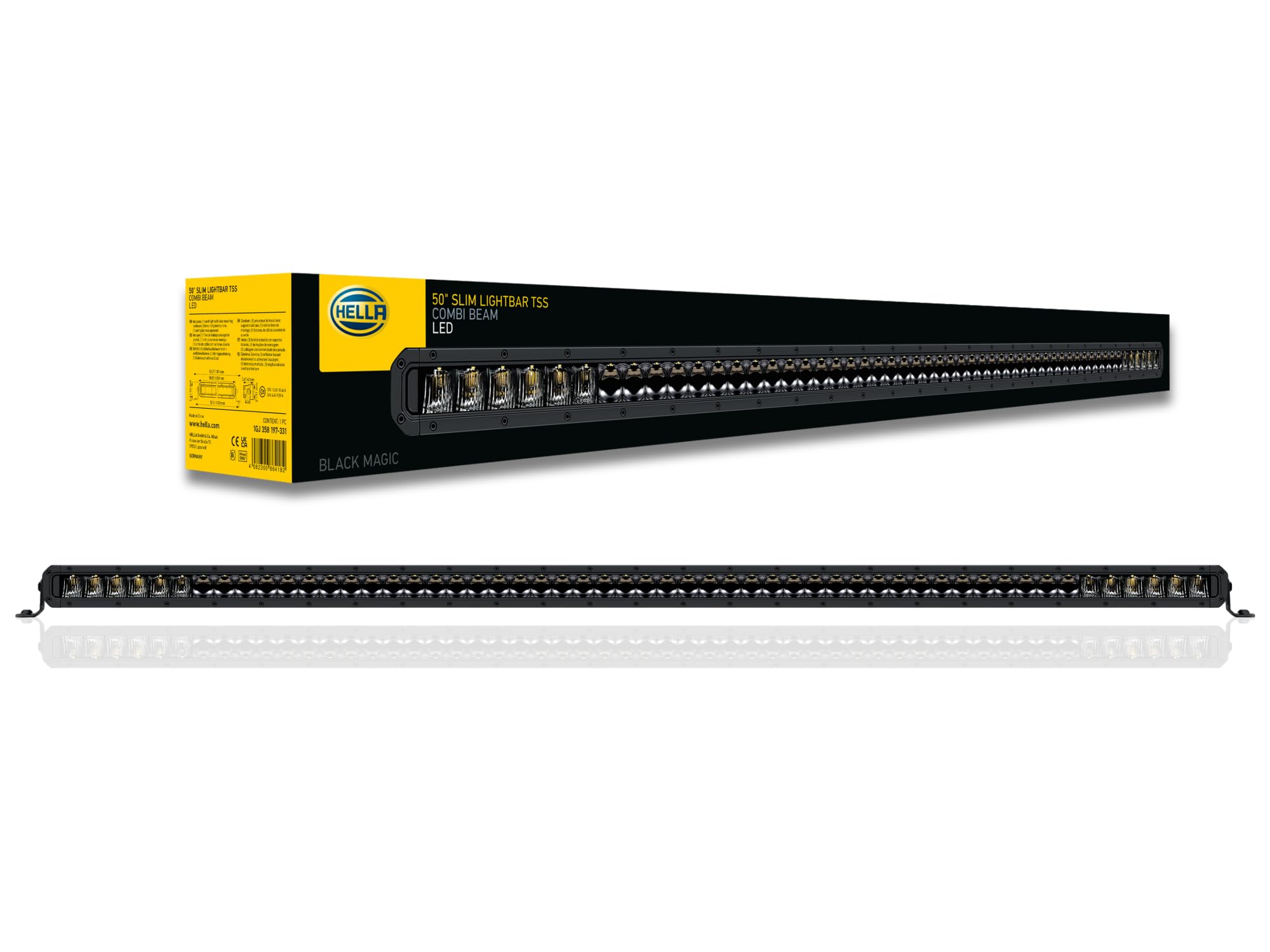 Hella Tough Black Magic 50 Inch Slim LED Lightbar- Performance High Beam Off-Road Light for Pickup Trucks, ATV, SUV, 4x4, Jeep, Tractors / 358197331