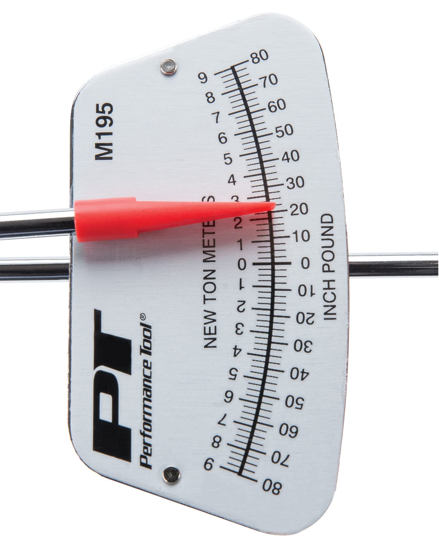 M195 Performance Tool 1/4-Inch Drive Torque Beam Wrench - 0-80 inch/lbs | Ball Handle | Accurate Torque Measurement