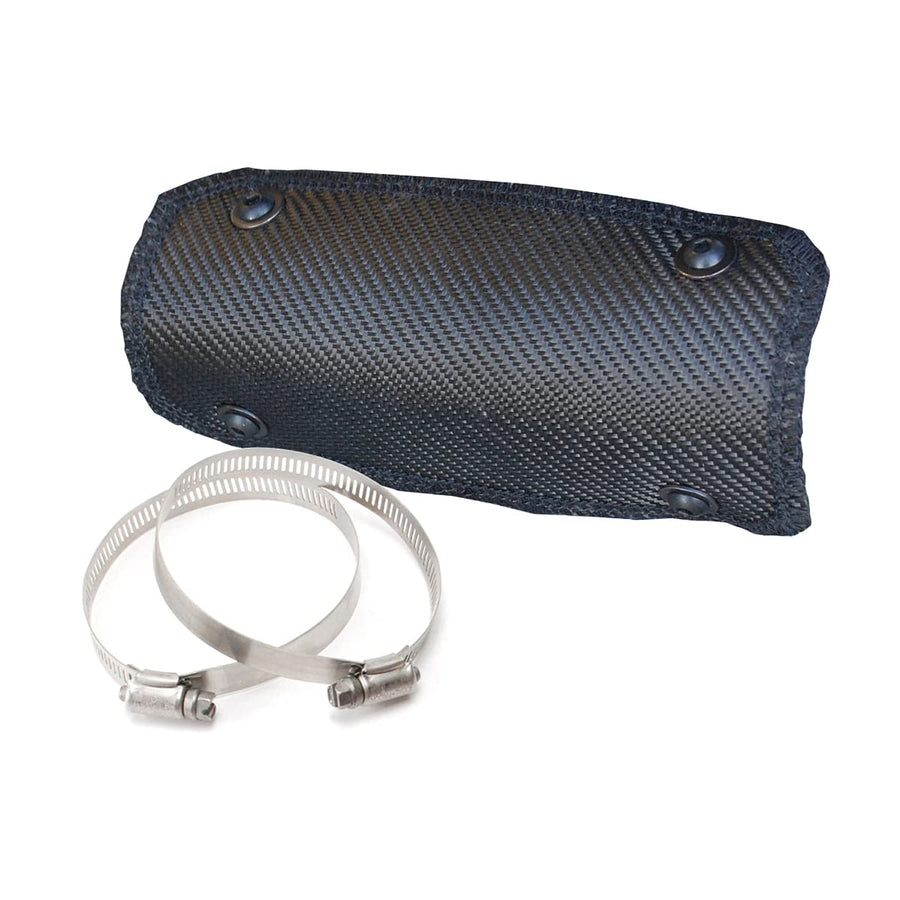ONYX Series Design Engineering 4" x 8" Pipe Heat Shield with Stainless Steel Clamps