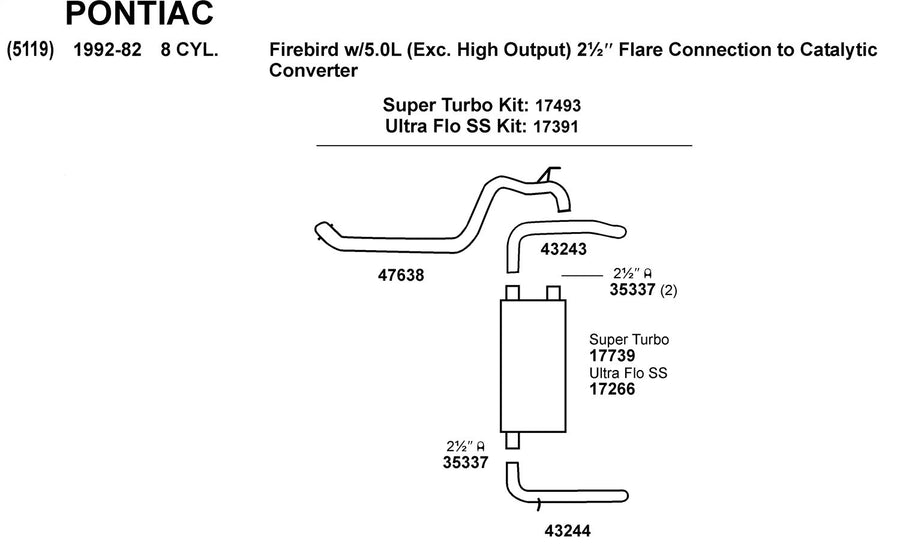 Exhaust Pipe Dynomax 47638 for Chevrolet Camaro