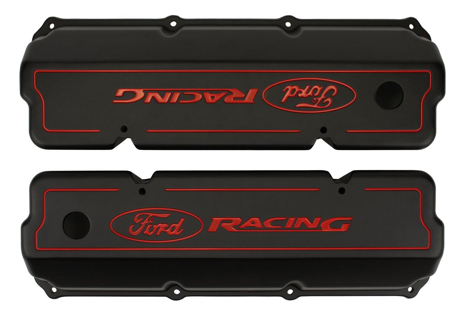 Black Ford Racing M-6582-Z351B Aluminum Cleveland Valve Cover