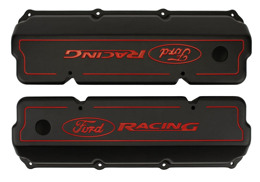 Black Ford Racing M-6582-Z351B Aluminum Cleveland Valve Cover