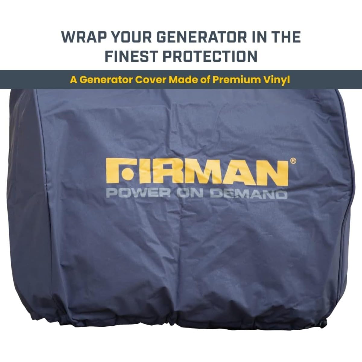 FIRMAN 1008 Portable Generator Cover for Small Size 1500 to 2200W Inverter Generators, Waterproof and Weatherproof Protective Tarp, Heavy Duty, UV Resistant, Dustproof, All-Season Storage Cover
