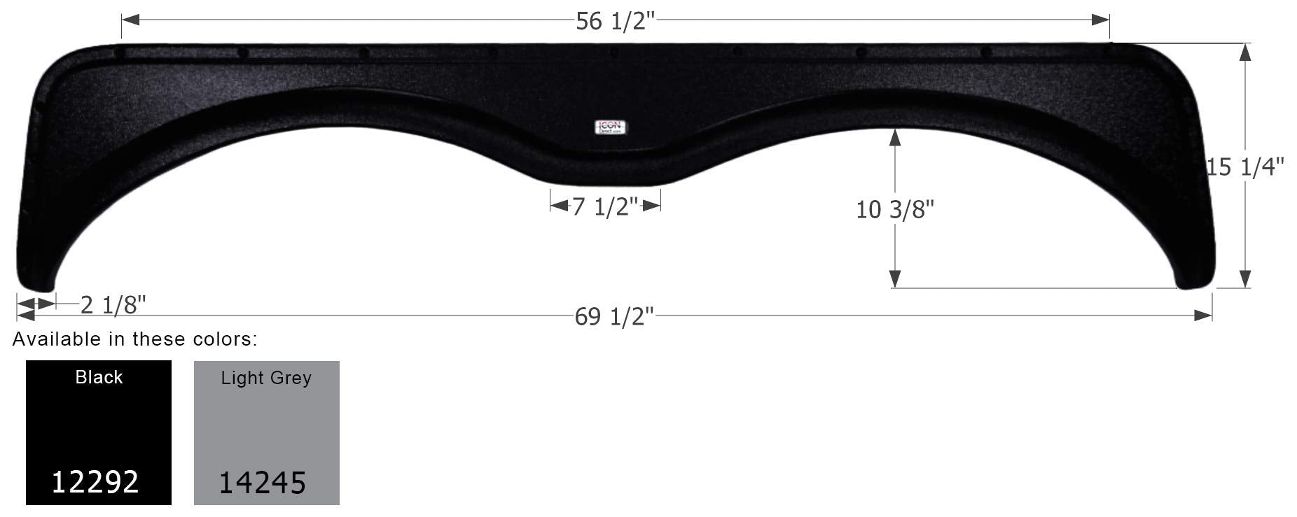 Fender Skirt ICON, Tandem, Northwood, FS2292, Black