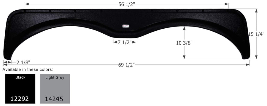 Fender Skirt ICON, Tandem, Northwood, FS2292, Black