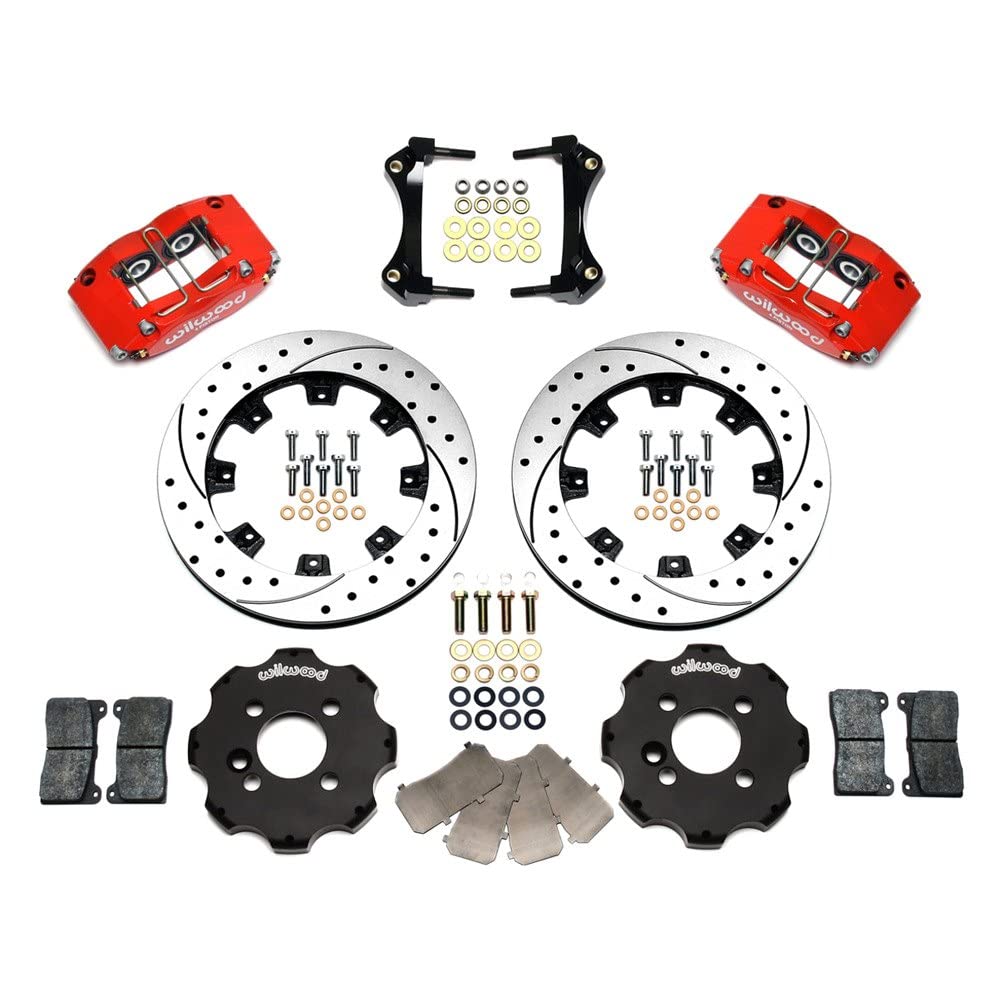 12.19" DPR-DS Front Kit, Drilled, Red