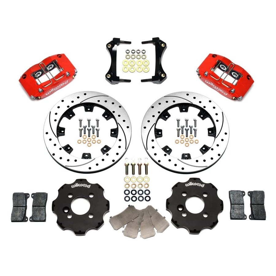 12.19" DPR-DS Front Kit, Drilled, Red
