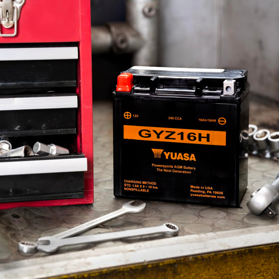 Yuasa GYZ16H YUAM716GH Factory Activated GYZ H Series AGM Battery