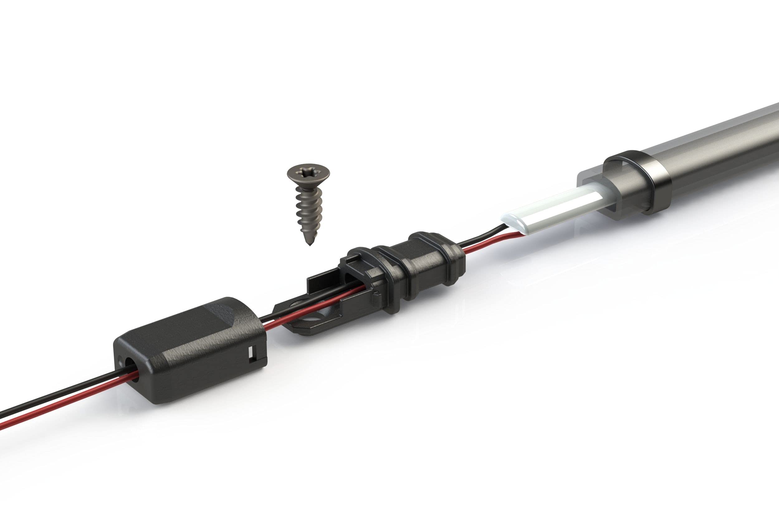 Smoked Silicone Shells for External Mounting Profile Performance Superstrips, Fit on Profile Pivot LED Strips, Waterproof Cover, Includes Mounting Screws, (LED Strips Sold Separately) (1xLED1600)