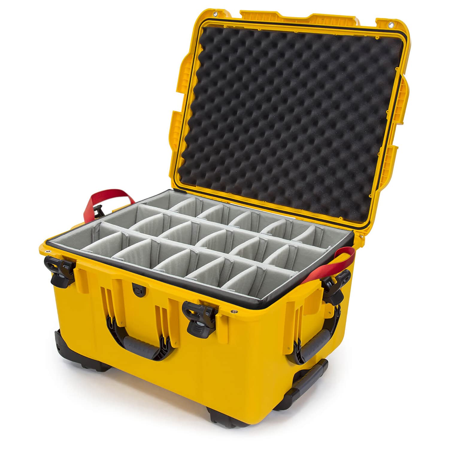 NANUK 960 Wheeled Series Lightweight NK-7 Resin Waterproof Case with Padded Divider, Yellow