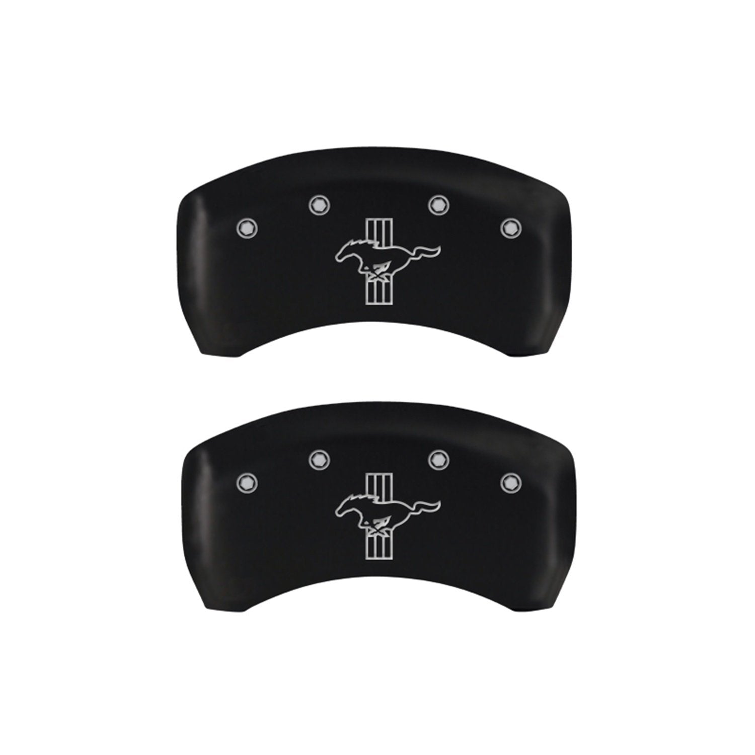 Caliper Covers MGP 10010RMBPMB with Matte Black Powder Coat Finish, (Set of 2)