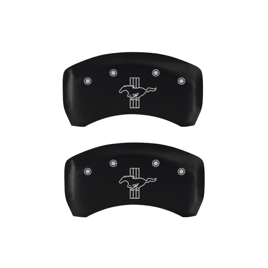 Caliper Covers MGP 10010RMBPMB with Matte Black Powder Coat Finish, (Set of 2)