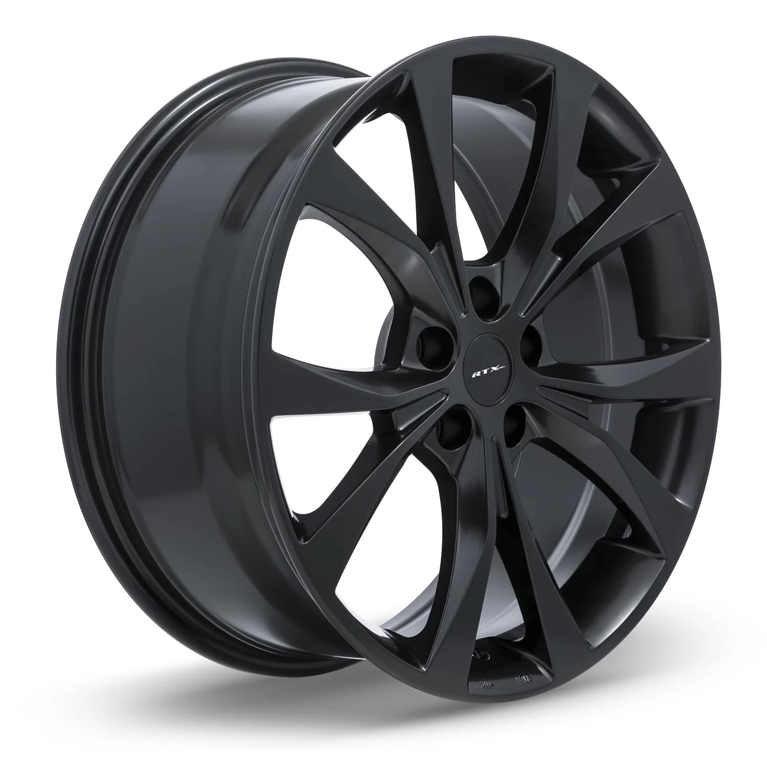 Custom RTX Wheel - 18x8, 42 Offset, 5x108 Bolt Pattern, 63.4mm Hub - Satin Black Rim