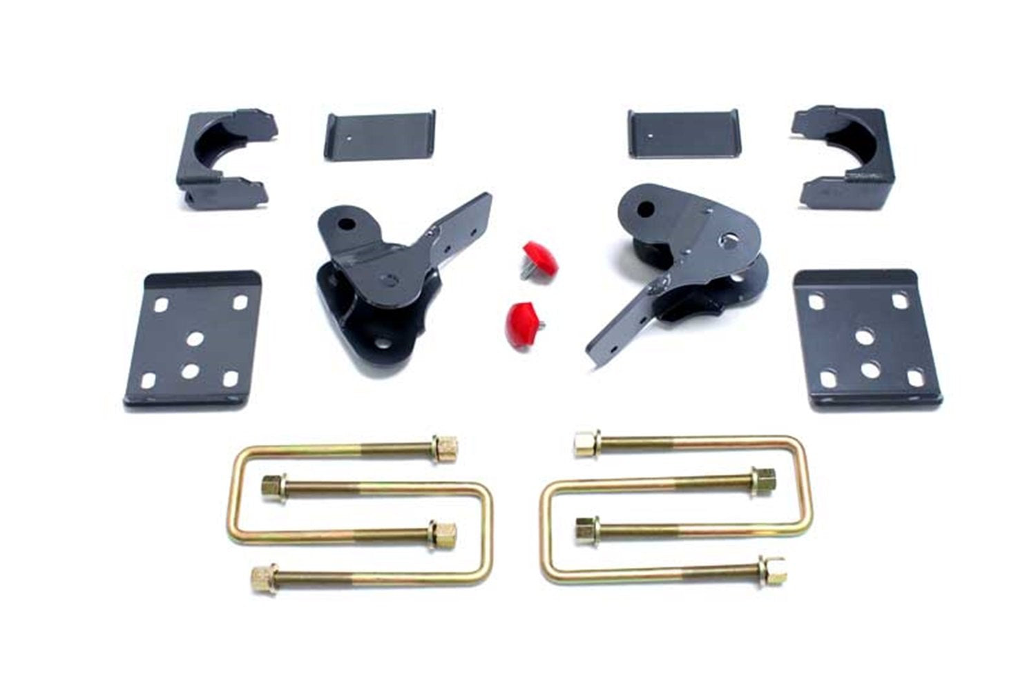 Part# 303140 MaxTrac SUSPENSION'S is A 4" Rear FLIP KIT Including AXLE RELOCATORS, Hangers, Bump Stops & Spring Plates