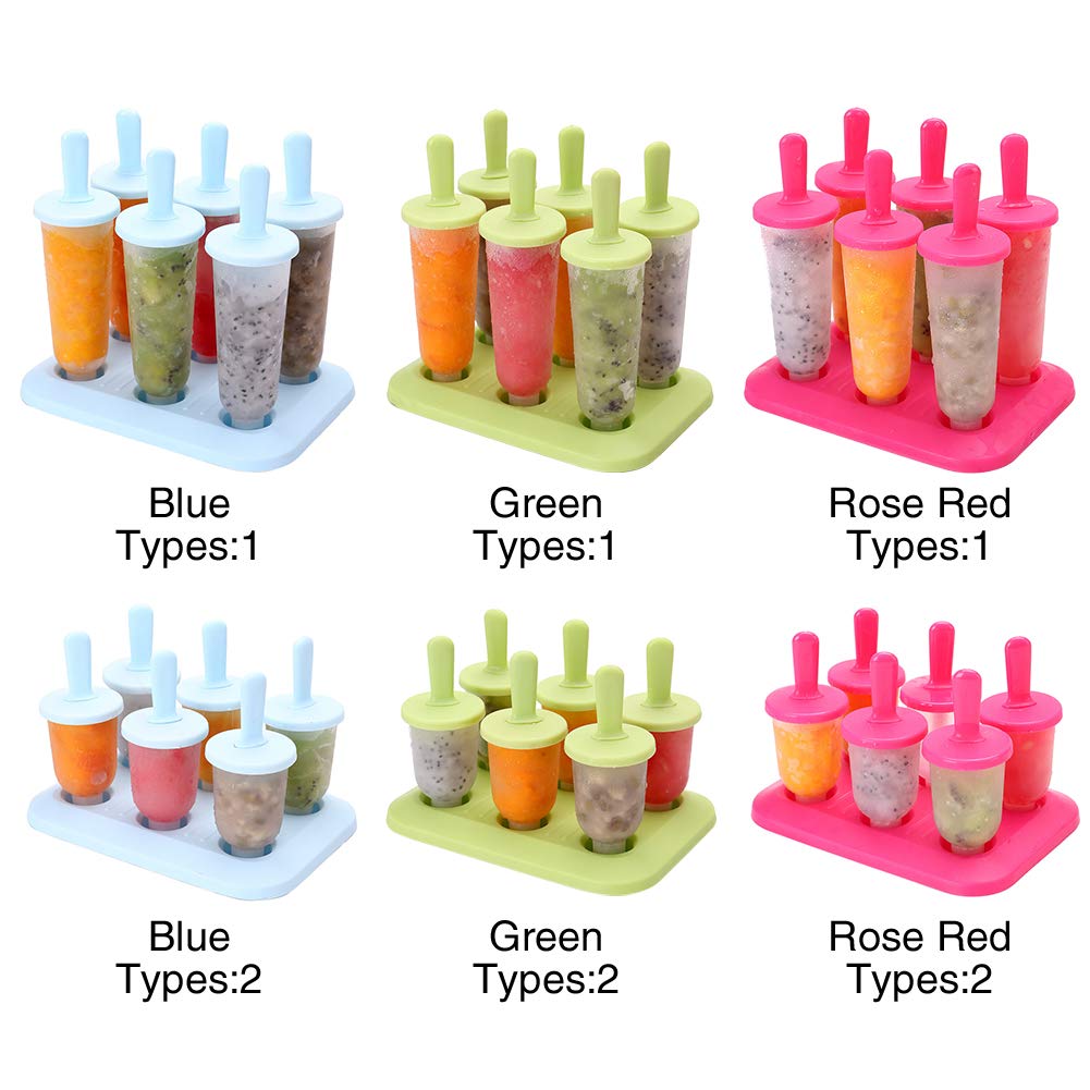 Ice Pop Maker Ice Bar Maker Ice Pop Mold Plastic Popsicle Mold, Kids Ice Cream Tray Holder Lolly Pop, DIY Ice Cream Pop Molds Handmade for Kids, Kids, Adults