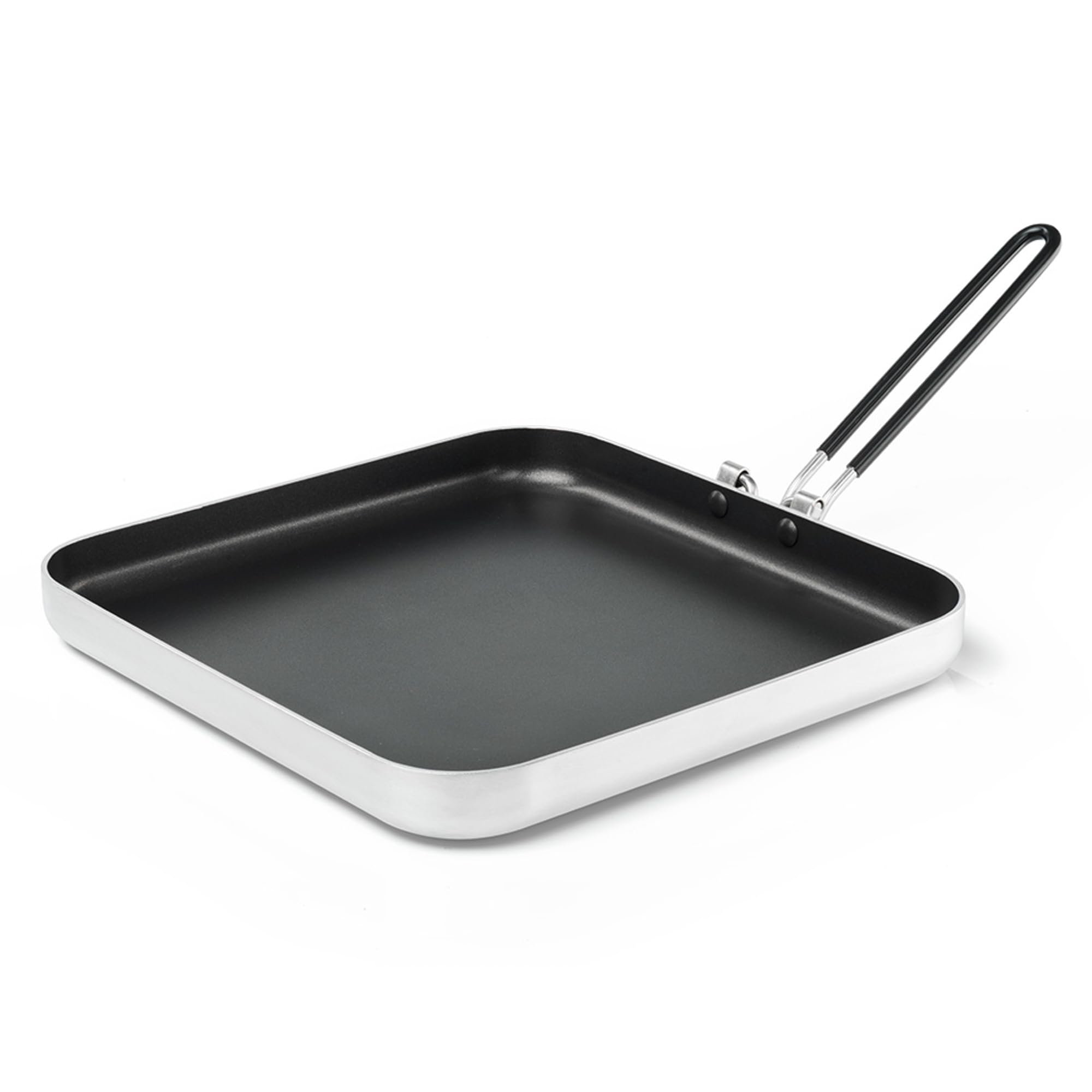 GSI Outdoors High-Performance Bugaboo Ceramic Coated 10" Square Fry Pan with SureLock™ Folding Handle
