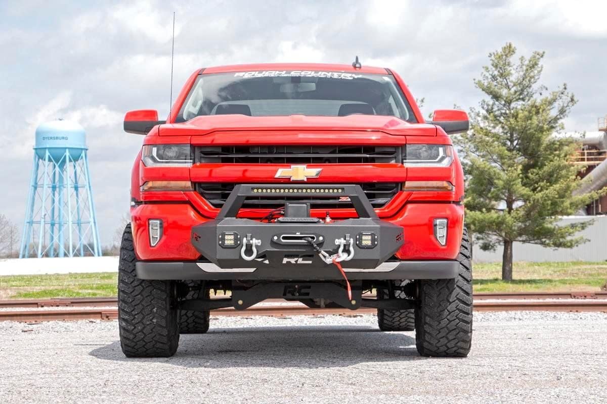 Rough Country Winch Mount System EXO for 2007-2018 Chevy Silverado 1500-10761
