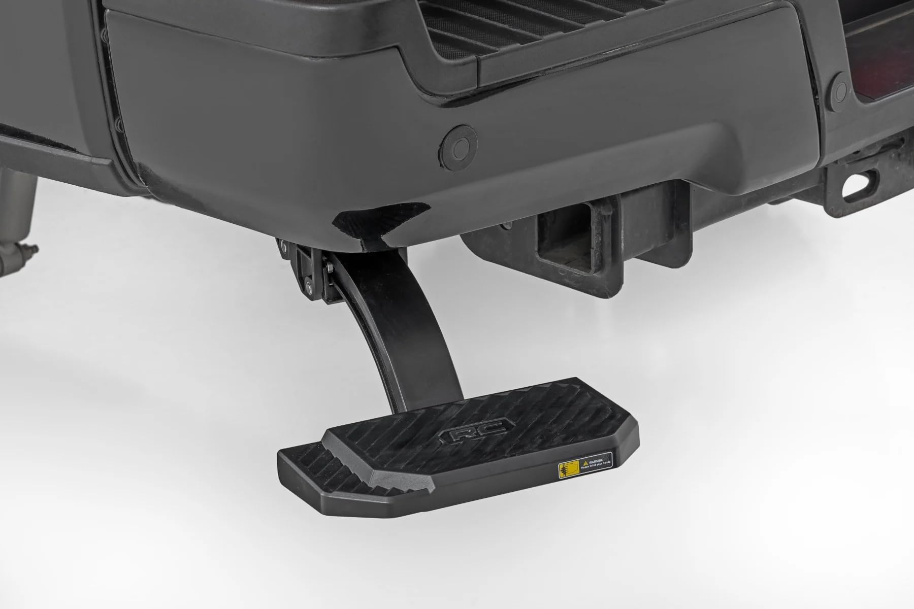 Rough Country Bed Step Retractable for Ford F-250/F-350 Super Duty (2017-2022) - Manual Pull Tailgate Step, Non-Slip Truck Step