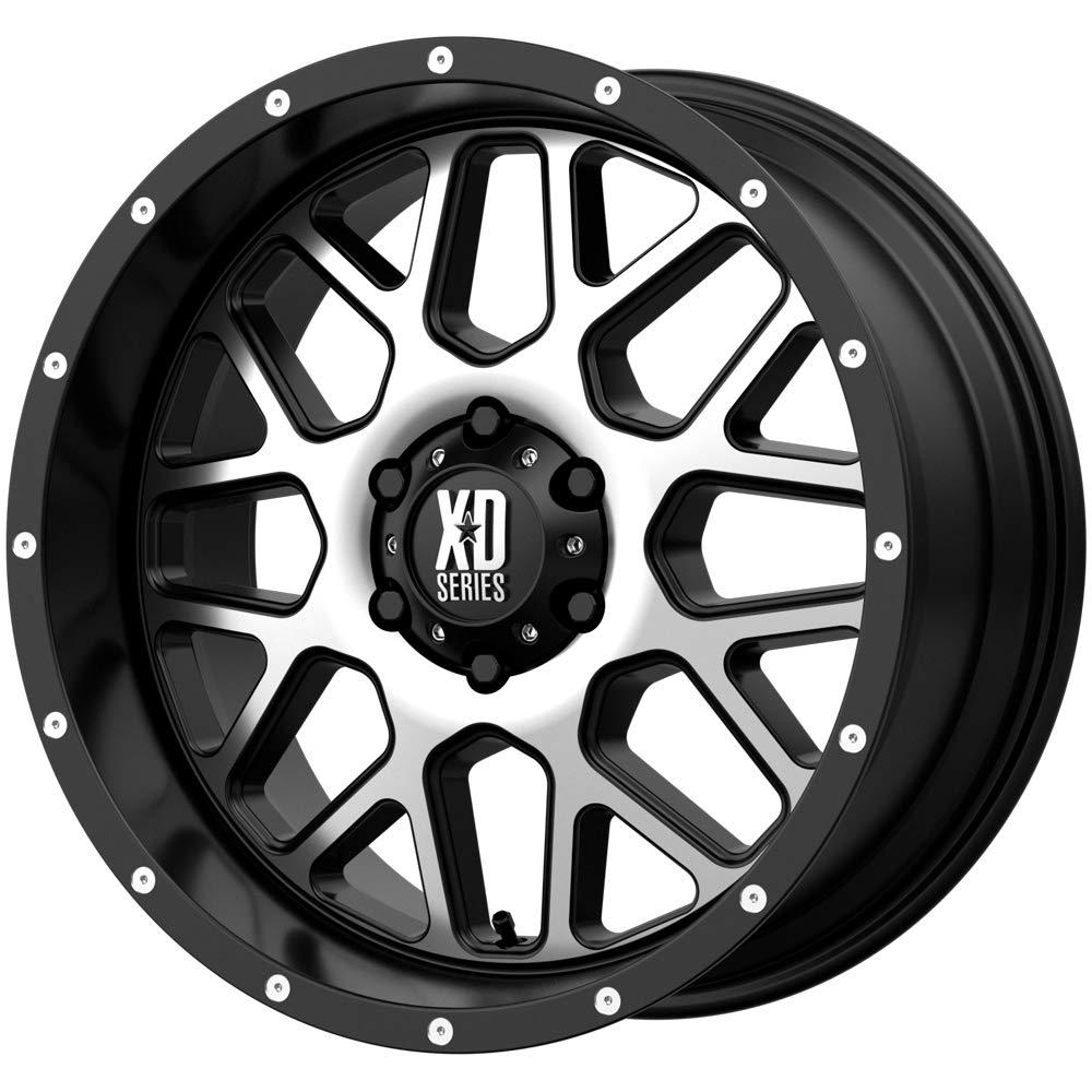 GRENADE XD820 18x9, Bolt Pattern: 8x180/, Offset: 18, SATIN BLACK MACHINED FACE, set of 1