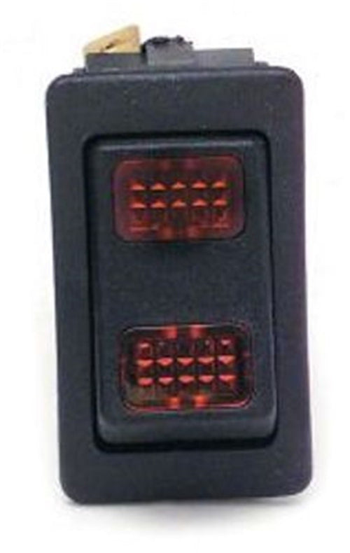 80402 Painless Performance Rocker Switch, On-Off-Momentary On, Green Lighted