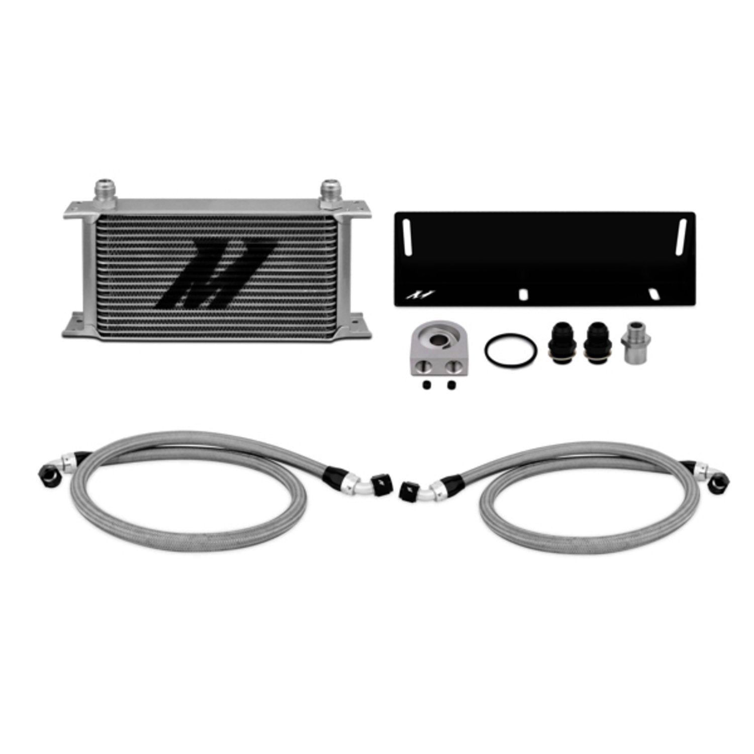 Mishimoto Oil Cooler Kit MMOC-MUS-79 Fits Ford Mustang 5.0 1979-1993 Silver