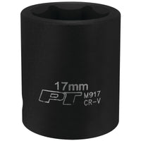 3/8-Inch Performance Tool M917 17mm 6pt Impact Socket