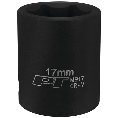 3/8-Inch Performance Tool M917 17mm 6pt Impact Socket