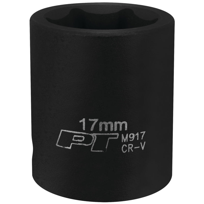3/8-Inch Performance Tool M917 17mm 6pt Impact Socket