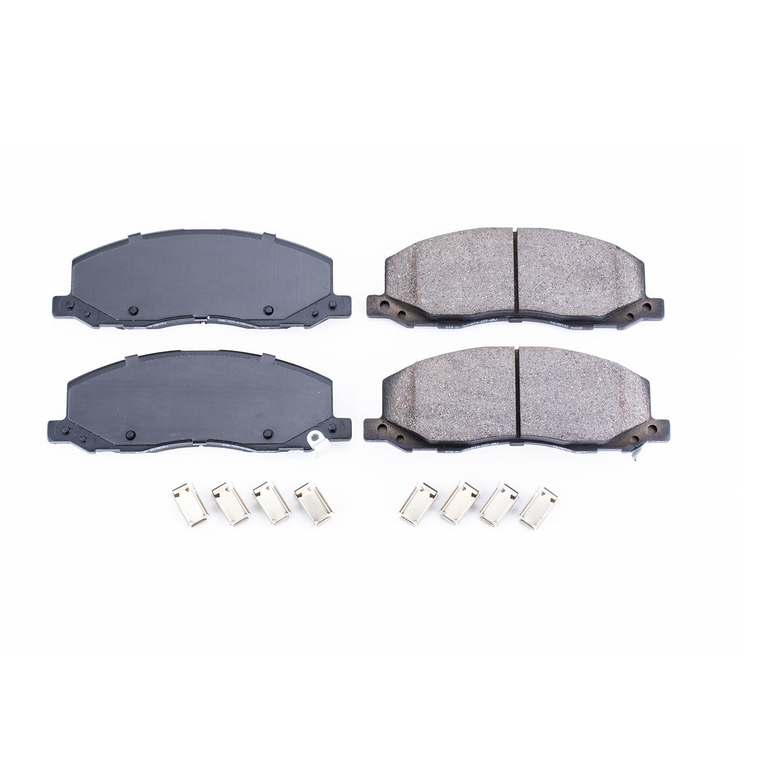 Z17 Power Stop 17-1558 Front Ceramic Brake Pads with Hardware For Saab 9-5 2010-2011 [Model Specific]