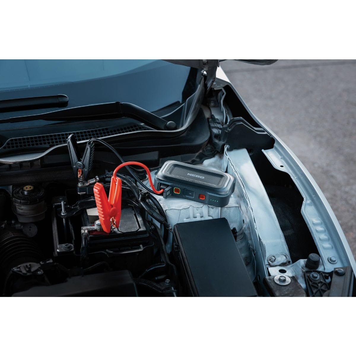 Assist NEBO 1000XP Portable Car Battery Jump Starter | 24.4Wh Power Supply Jump Box Restarts 12V Cars & ATVs, 25 Battery Boosts from 1 Charge, Integrated Emergency Floodlight, USB Ports, TSA Approved