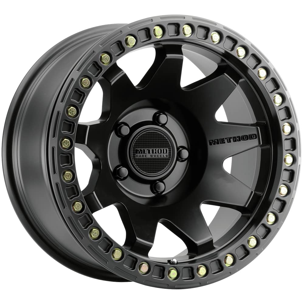 Black Method Race Wheels 108 Wheel with Matte (17 x 9. inches /5 x 5 mm, -44 mm Offset)