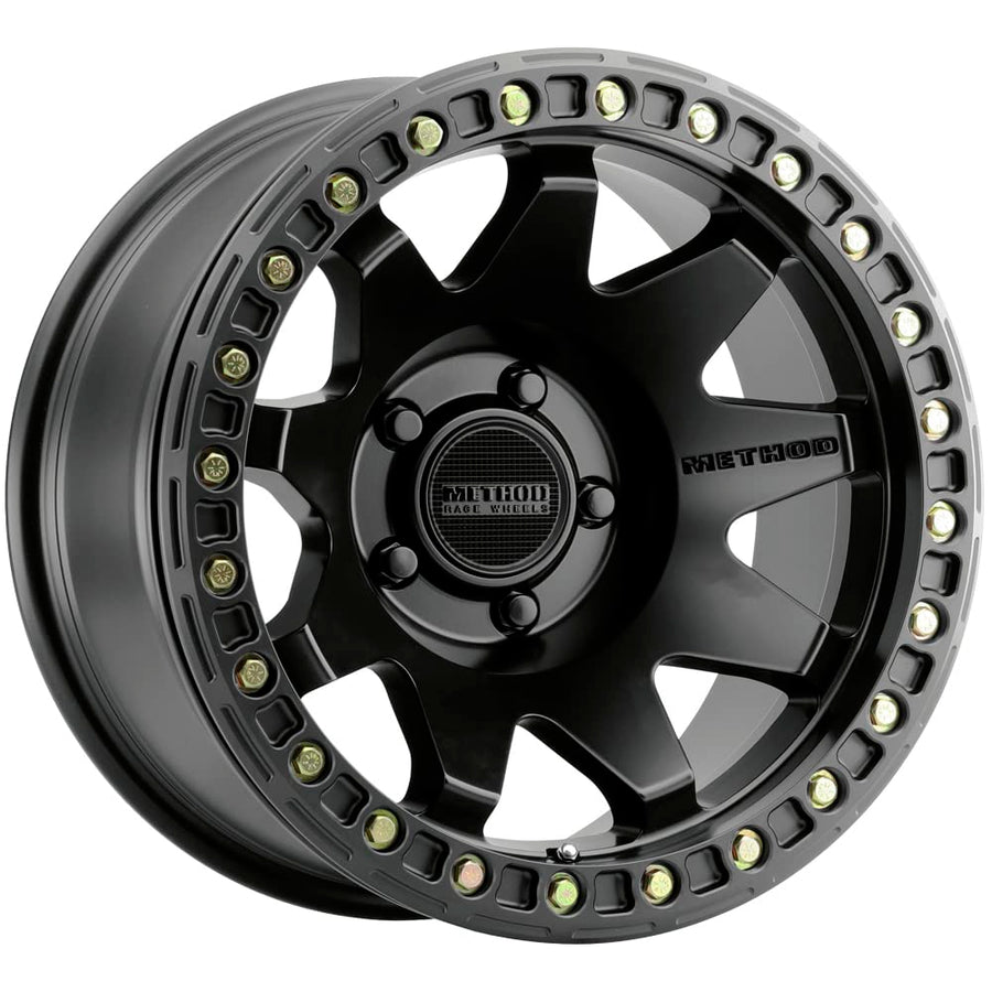 Black Method Race Wheels 108 Wheel with Matte (17 x 9. inches /5 x 5 mm, -44 mm Offset)