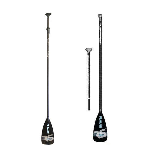 Rave Sports Adjustable SUP Paddle – Lightweight Oar for Stand Up Paddleboard, Floats and No Twist Handle Lock, Tempo Style