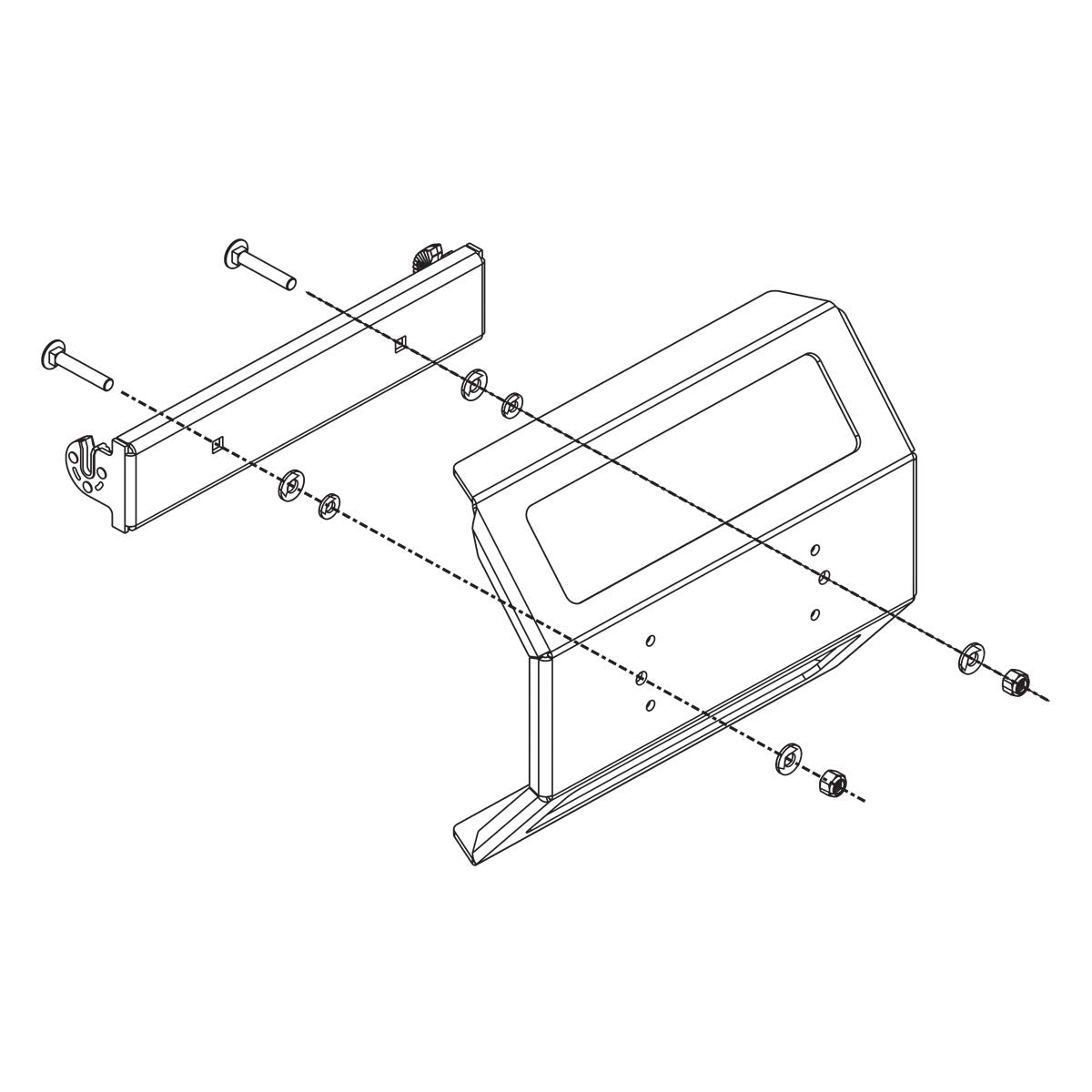 Humminbird IDMK H12R 740175-1 - in-Dash Mounting Kit Helix 12 Models, Black