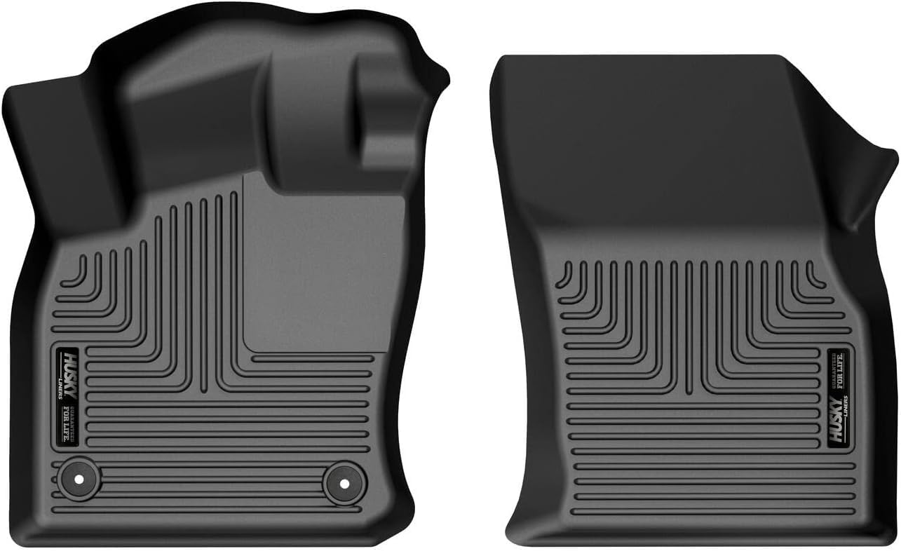 Husky Liners Floor Mats X-act Contour | Fits 2018-2024 Volkswagen Tiguan | Front Row, 2-pc Black - 51661