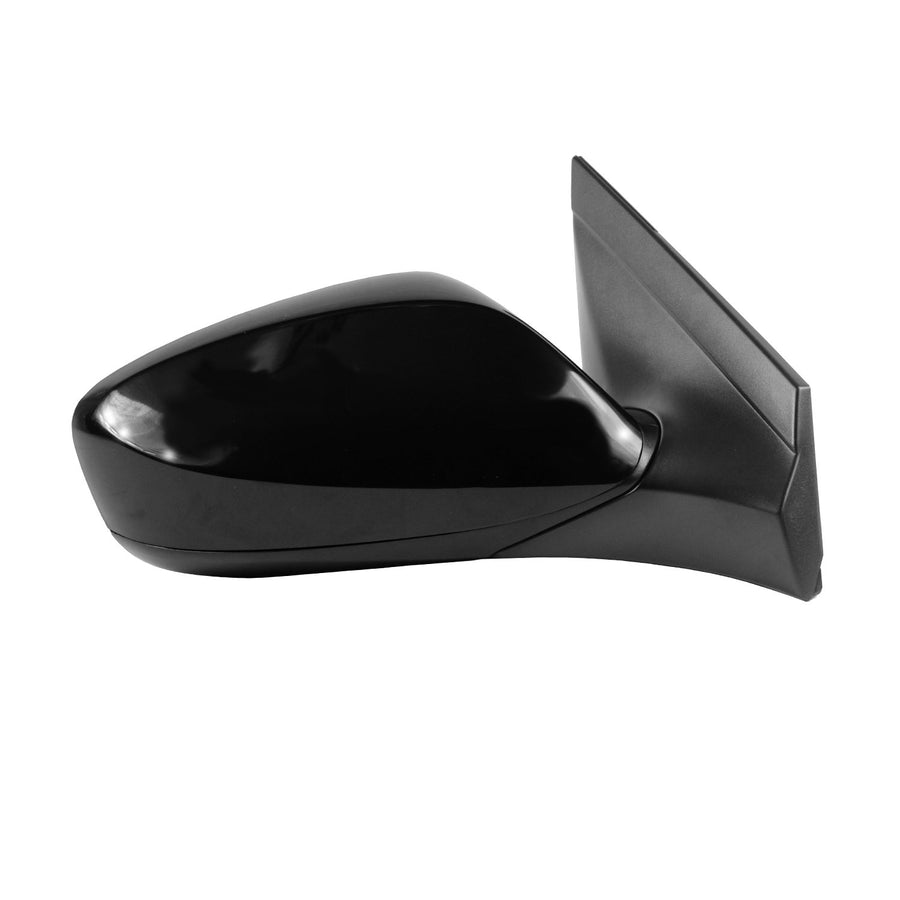 Fit System Side Passenger Mirror for Hyundai Accent Hatchback, Sedan, Textured Black w/PTM Cover, Foldaway, w/o spot Mirror, Heated Power