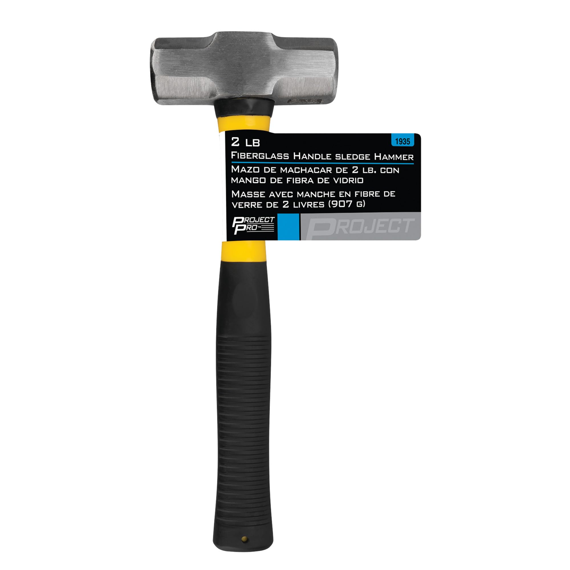 2lb Performance Tool Fiberglass Handle Sledge Hammer, Black