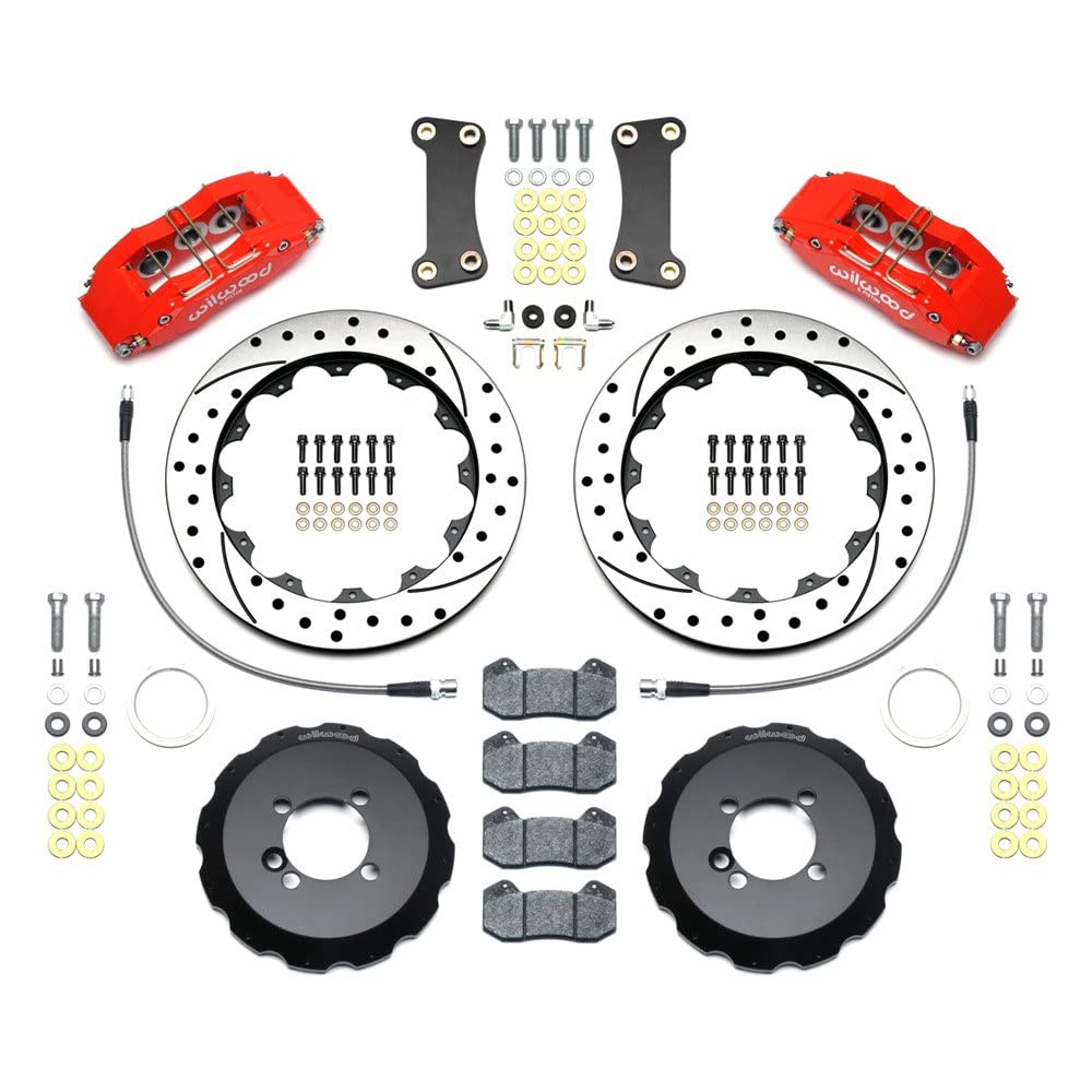 Front Hat Kit DP6A, 12.88", Drilled, Red