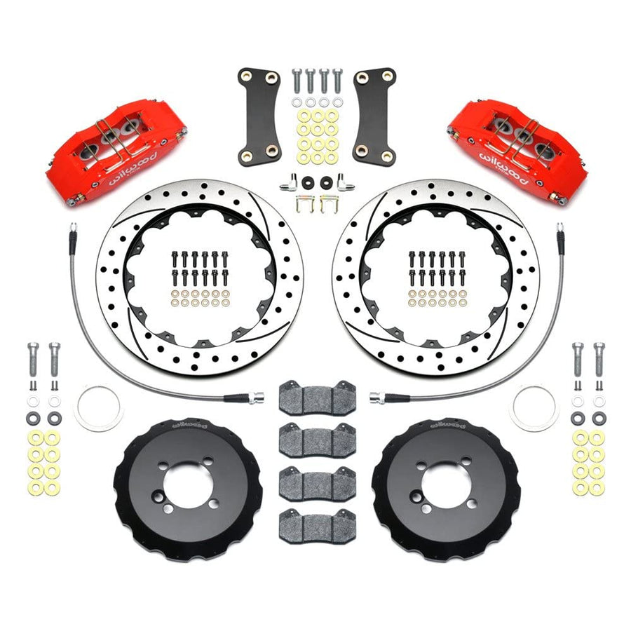 Front Hat Kit DP6A, 12.88", Drilled, Red