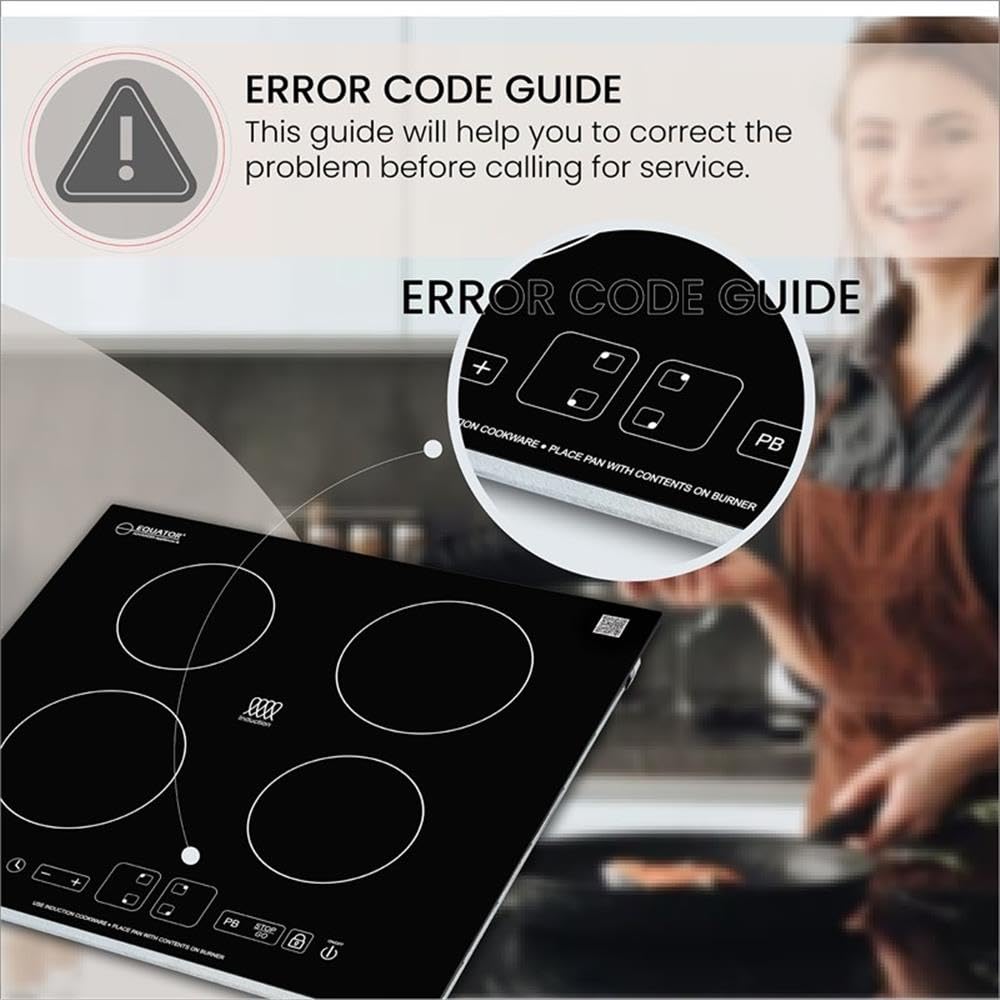 Equator 220V - Advanced Appliances 24" Built in Induction Cooktop 4 Burner