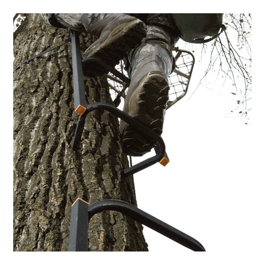 The Muddy Climbing Stick Stagger-Steps 31" Steel Black Treestand