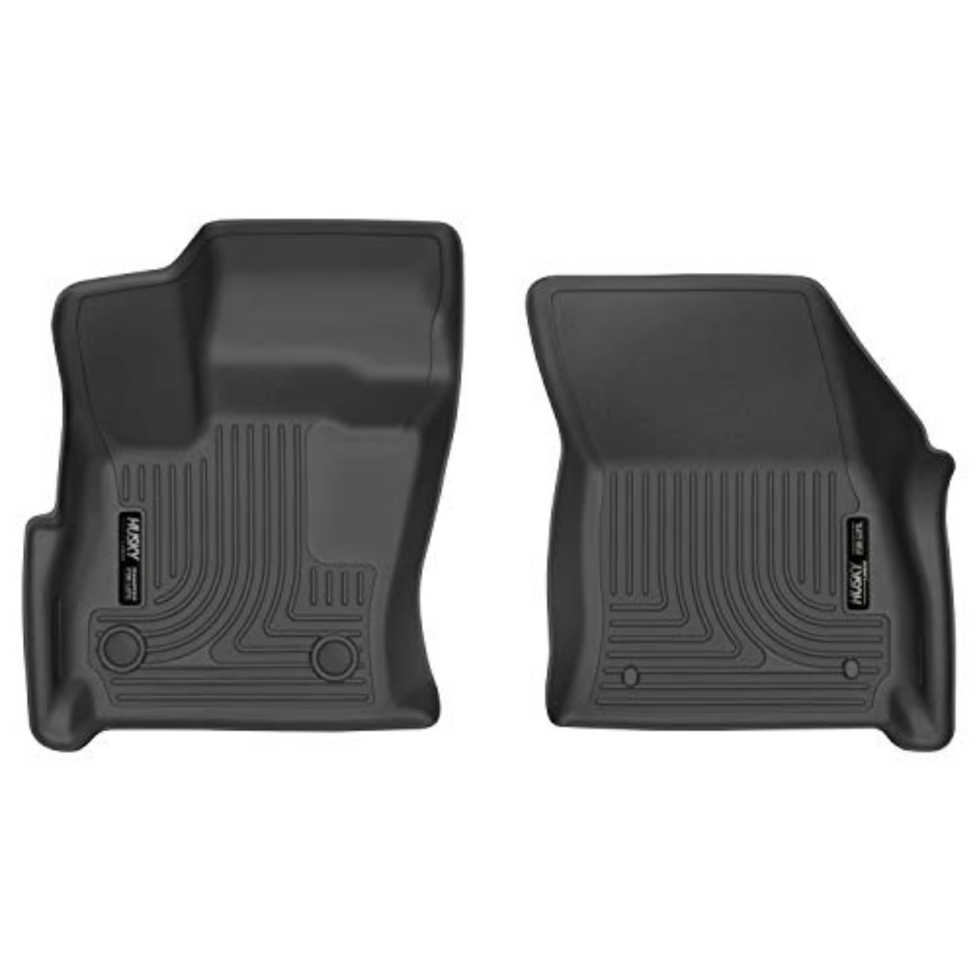 Weatherbeater Husky Liners Floor Mats | Fits 2017-2019 Lincoln Continental | Front Row, 2-pc Black - 13391
